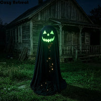 Luminous Halloween Standing Ghost Decor Adjustable Gothic Outdoor Light-up Ghost ED Lights Soft LED Lights Halloween Decor Prop