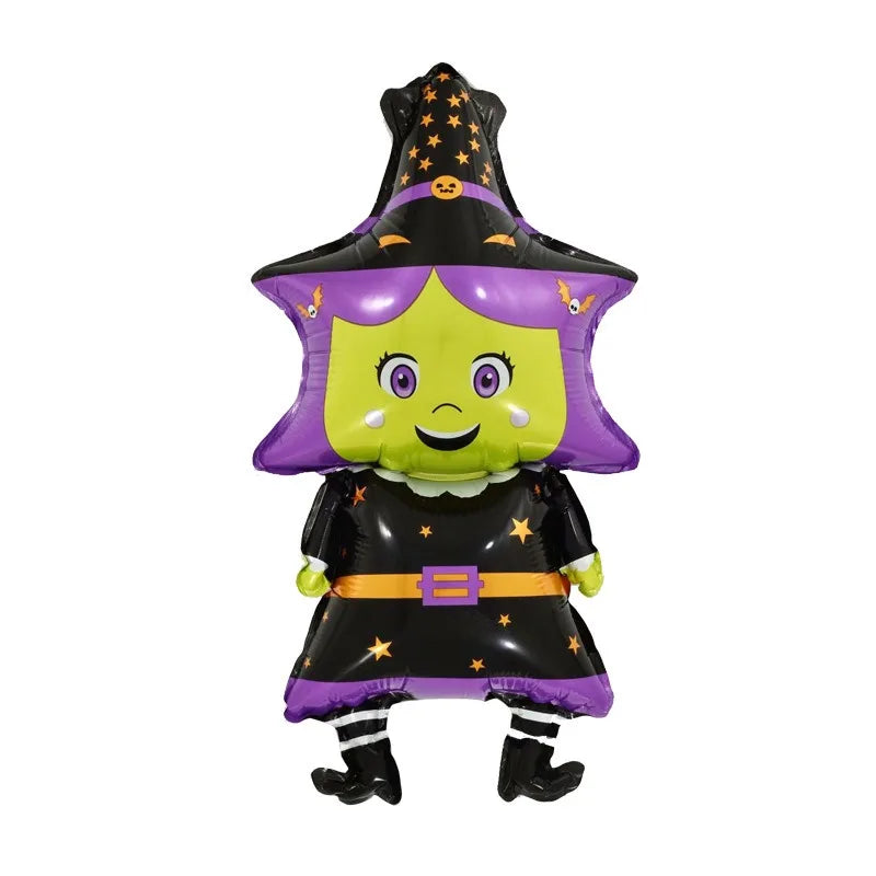 Halloween Pumpkin Ghost Balloons Halloween Decoration Spider Foil Balloon Bat Globos Halloween Party Supplies Inflatable Kid Toy