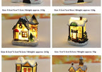 Christmas Led Light House Christmas Tree Ornaments LED Resin Small Village House Xmas Glow Decor Gift Happy New Year Decors DC05