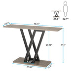 Tribesigns 43 Inch Console Table Industrial Entryway Hallway Table  Living Room Furniture