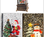 LED Christmas Lanterns Crystal Balls Music Boxes Snowflakes Snowfall Lanterns Christmas and New Year Gifts Hanging Ornaments