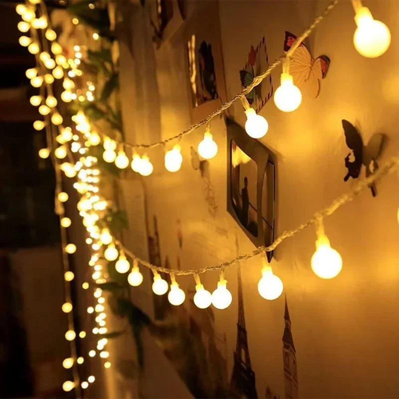 Christmas Light String Santa Cluas Candy Cane Snowman Lamp Xmas Tree Light Strings Hanging Ornaments Merry Christmas Decor 2025