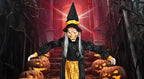 Halloween Witch Ghost Decor Horror Pendant Glowing Prank Props Electric Toys Haunted House Bar Club Home Festival Decoration