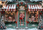 Christmas Photography Backdrop Vinyl Santa's Toy Shop Decoration Backdrop for Xmas Party Supplies Photo Background Studio Decor