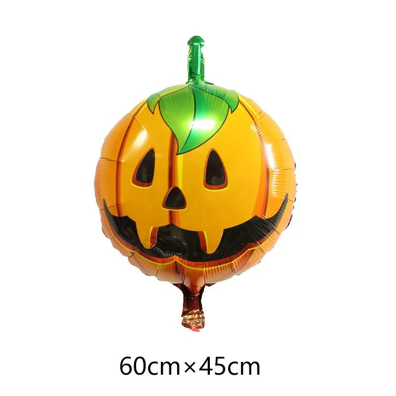 Halloween Pumpkin Ghost Balloons Halloween Decoration Spider Foil Balloon Bat Globos Halloween Party Supplies Inflatable Kid Toy