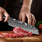 MDHAND Knife Sets for Kitchen 14 Pieces with Knife Holder High Carbon Stainless Steel Damascus Pattern Sharp Chef Knife Set