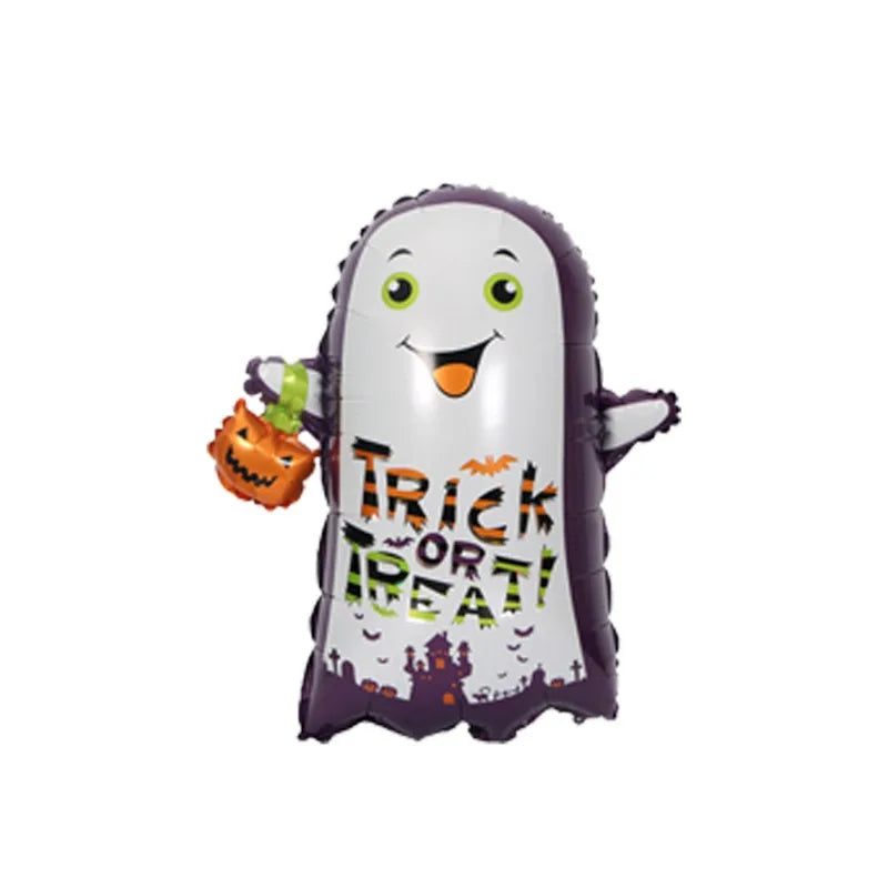 Halloween Pumpkin Ghost Balloons Halloween Decoration Spider Foil Balloon Bat Globos Halloween Party Supplies Inflatable Kid Toy