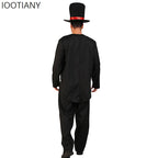 Halloween Adult Mexican Dead Day Horror Zombie Skull Flower Ghost Stage Role Playing Costume Party Masquerade Dress Up