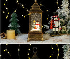 LED Christmas Lanterns Crystal Balls Music Boxes Snowflakes Snowfall Lanterns Christmas and New Year Gifts Hanging Ornaments