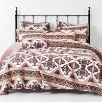 DaDa Bedding Majestic Oriental Kilim Bedspread - Royal Persian Traditional Design Intricate Ornate Ornament Print Coverlet w/ Shams