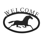 Small Running Horse Welcome Sign
