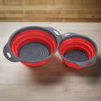 🥦 Foldable Silicone Colander – Space-Saving Strainer