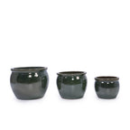 3 Pieces Ceramic Flowerpot Planter for Patio, Garden or Windowsills