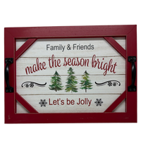 Wood Christmas Tree Farm Tray / Sign