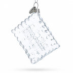 Biscuit Cookie Clear Glass Christmas Ornament