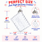 Biscuit Cookie Clear Glass Christmas Ornament