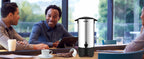 SucceBuy Commercial Coffee Urn 50 Cups Stainless Steel Large Coffee Dispenser 1000W Electric Coffee Maker Urn For Quick Brewing