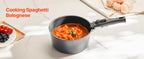 VEVOR 17 Pcs Nonstick Cookware Set Granite Pots and Pans Set Induction Cookwares Kitchen Cooking Set with Frying Sauce Saute Pan