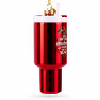 Holiday Coffee Mug Tumbler Glass Christmas Ornament