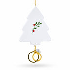 Our First Christmas Together Tree with Wedding Rings Resin Christmas Ornament