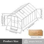 Gain Height Windproof All Season Outdoor Garden Shelter