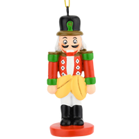 Funny Happy Nutcracker with Nuts Christmas Ornaments