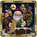 Set of 2 Santa Reading Gifts List Christmas Throw Cushion Pillow Covers