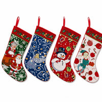 Set of 4 Set of 4 Tapestry Christmas Stockings