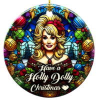 Have A Holly Dolly Christmas Ornament