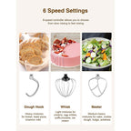 Kealive Stand Mixer - Electric Food Mixer Kitchen with 5.5QT