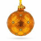 1897 Coronation Royal Gold Glass Christmas Ornament 3.25 Inches