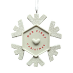 Our First Christmas 2025 Snowflake Hallmark Ornament