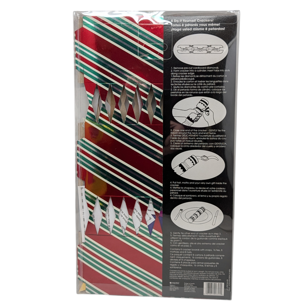 DIY Christmas Crackers - Candy Stripe