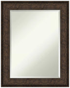 Amanti Art Rustic Plank Framed Bathroom Vanity Wall Mirror