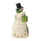 Snowman in John Deer Top-Hat Figurine