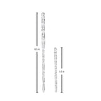 Clear Glass Icicles Ornament Set of 24