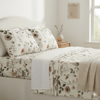 DaDalogy Enchanted Meadow Floral Microfiber Sheet Set